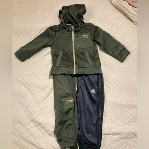 Athletic Works and Adidas Toddler Boys 2t sweatsuit bundle